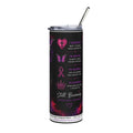 20oz Stainless Tumbler — 'Bruises to Blessings' Purple Ribbon Survivor Affirmation