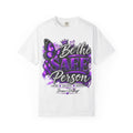 Be the Safe Person T-Shirt — Purple Domestic Violence Awareness Tee