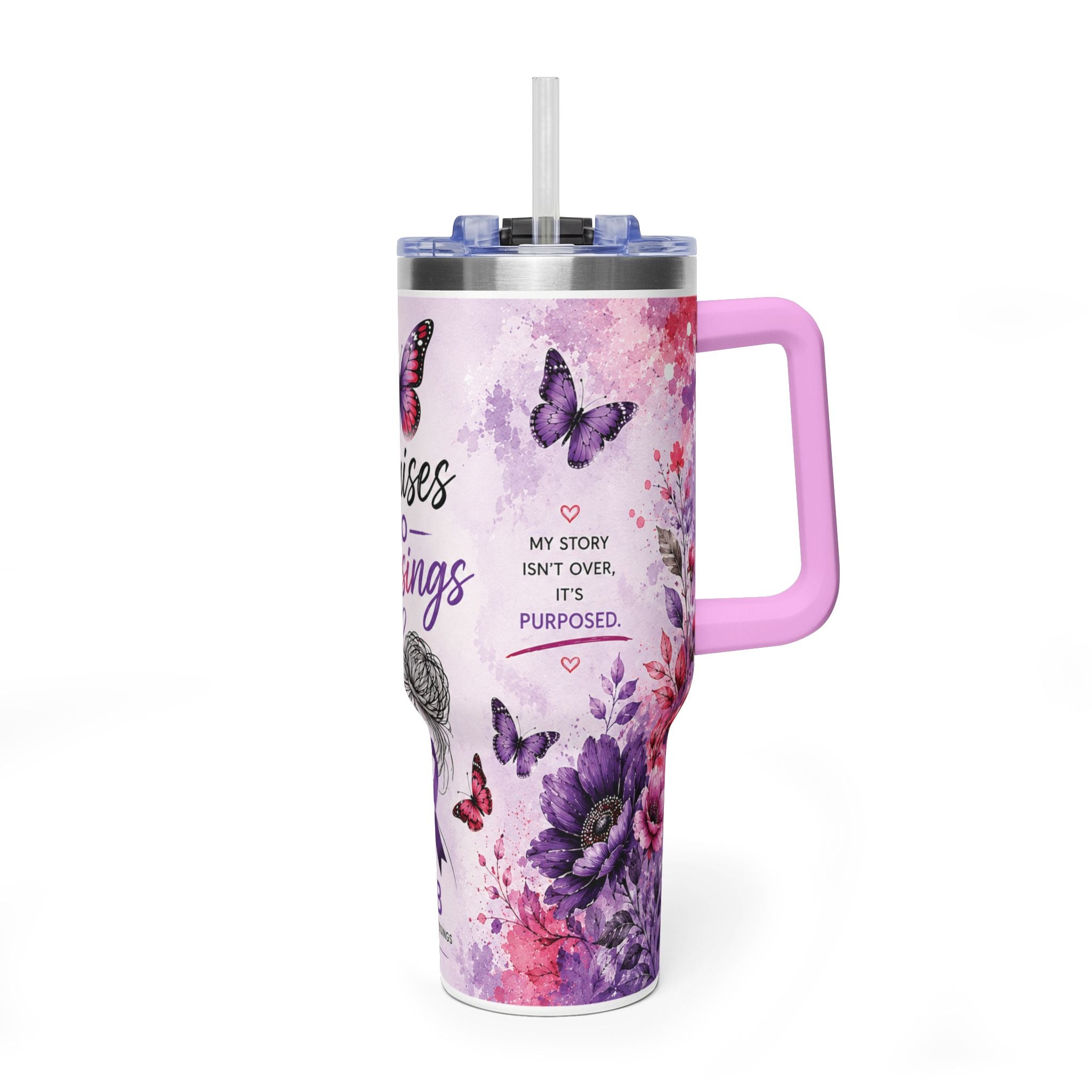 Bruises to Blessings 40oz Awareness Tumbler