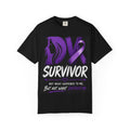 Survivor Ribbon T-Shirt — "Not What Happened to Me, But Not What Defines Me"