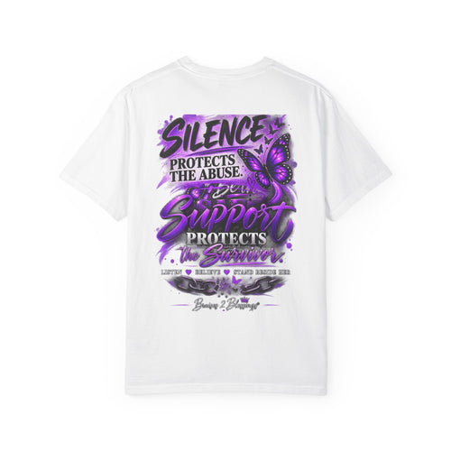 Be the Safe Person T-Shirt — Purple Domestic Violence Awareness Tee
