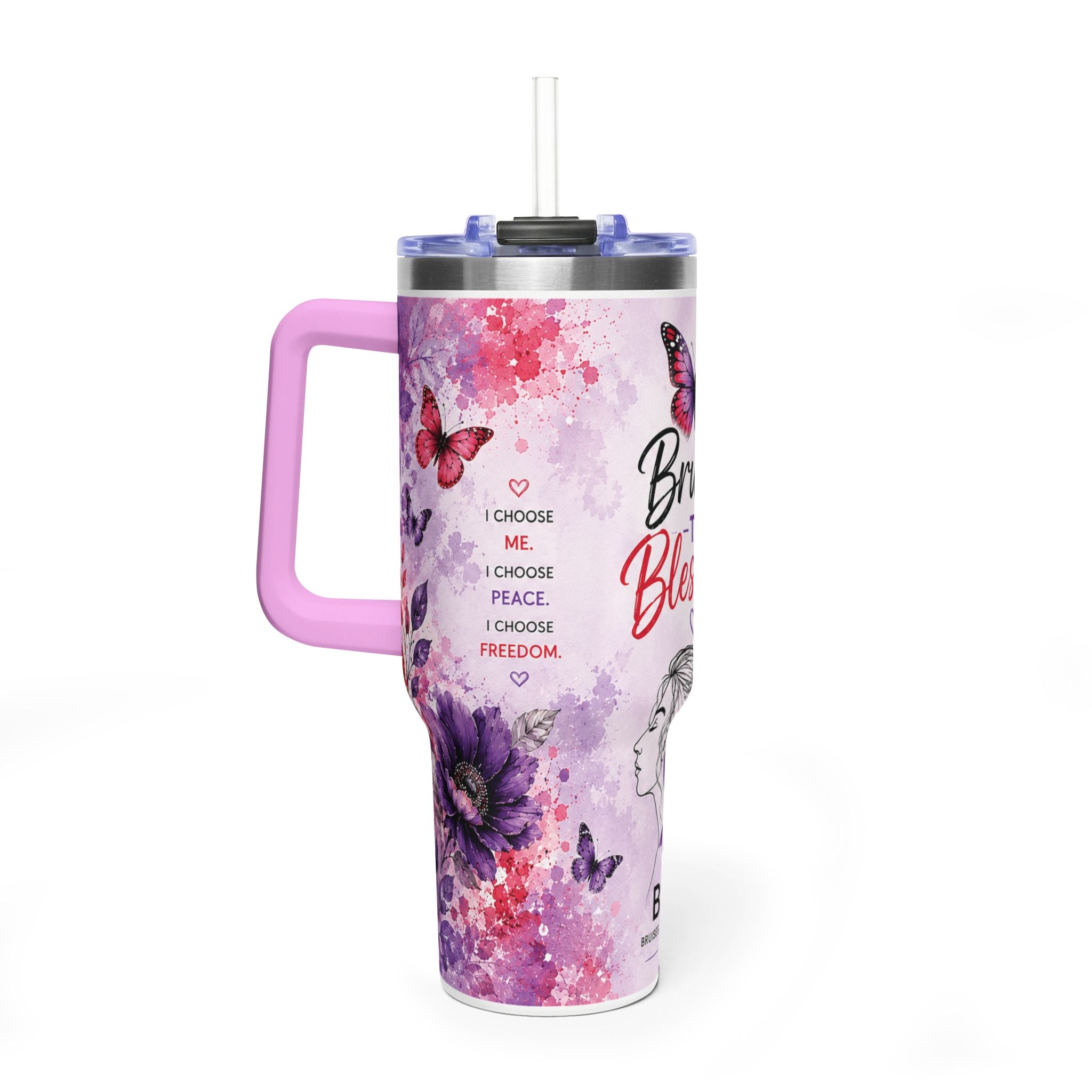 Bruises to Blessings 40oz Awareness Tumbler