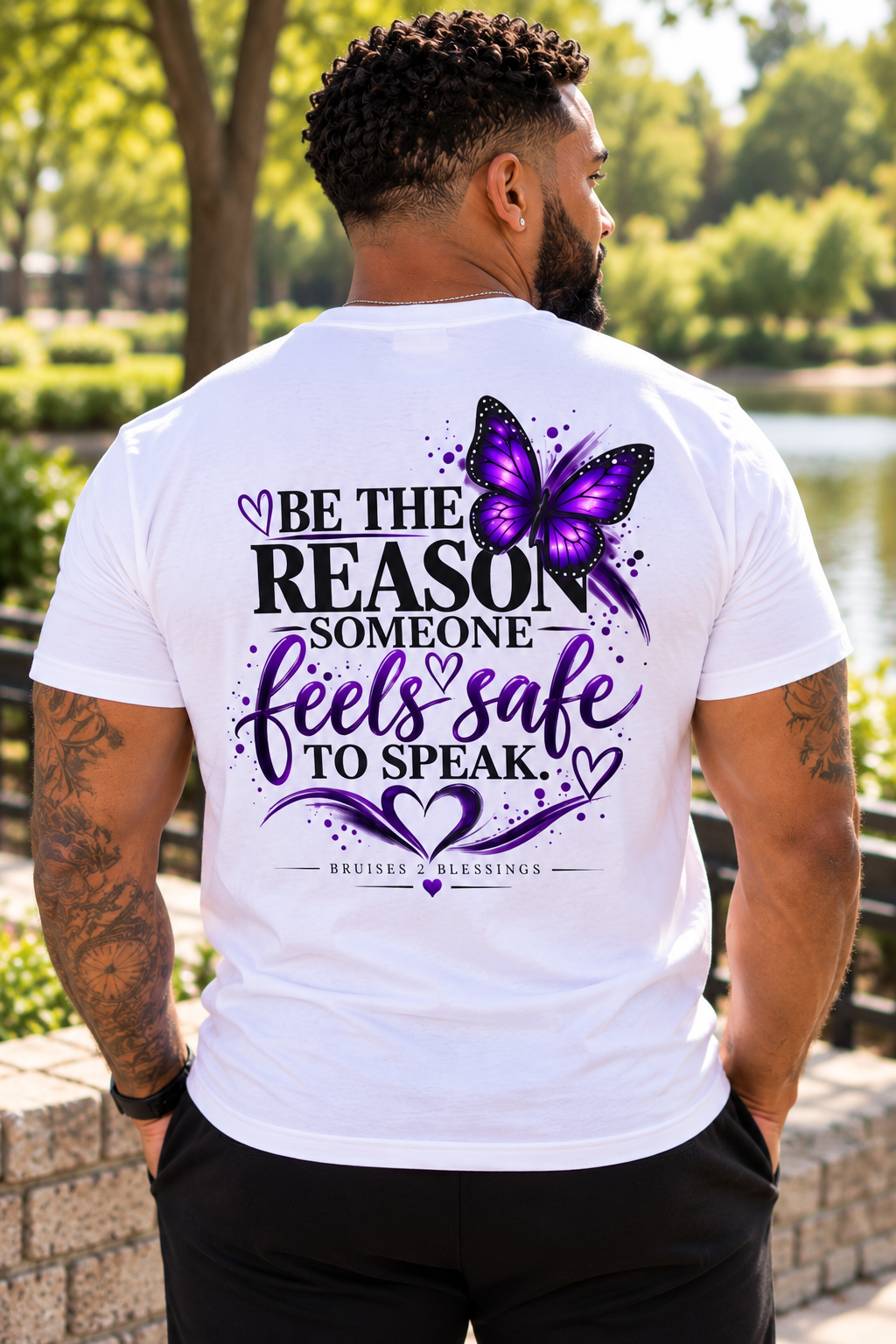 Her Story Matters T-Shirt — "Be the Reason Someone Feels Safe to Speak"